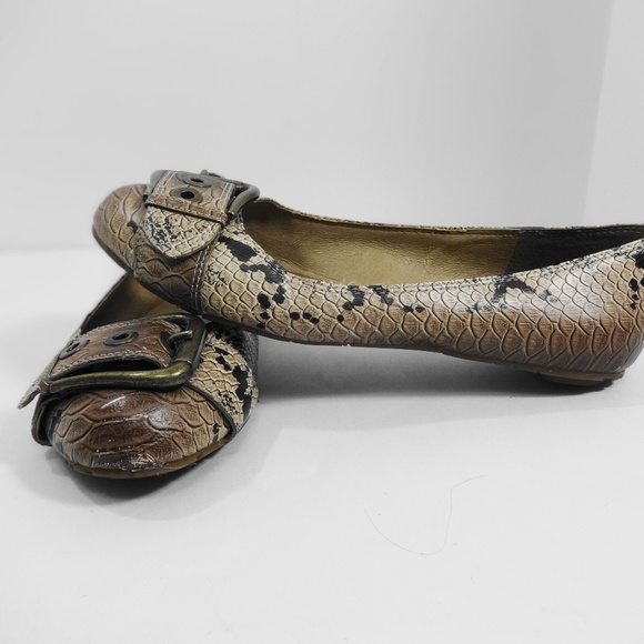 Jessica Simpson Shoes - JESSICA SIMPSON Brown Buckled Flat Shoes Size 9